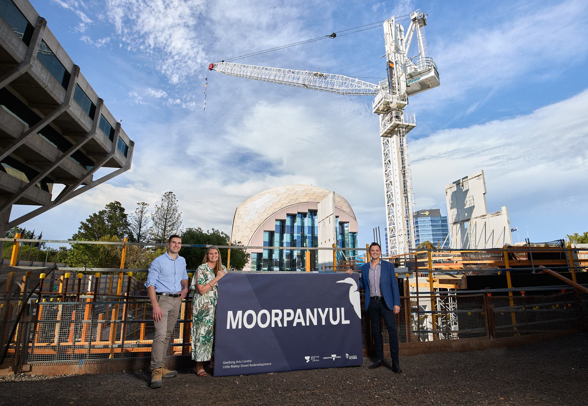 'Crane', saw, conquered: Name selected for the crane at Geelong Arts Centre amid hundreds of creative community entries